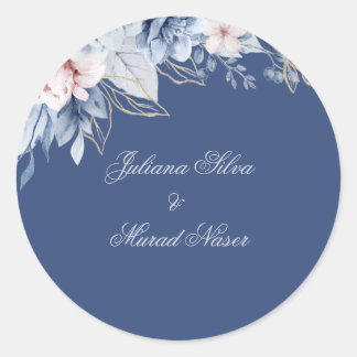 Autocollant de mariage botanique à l'eucalyptus Ét