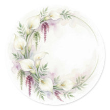 Autocollant de mariage Couronne semi-circulaire de