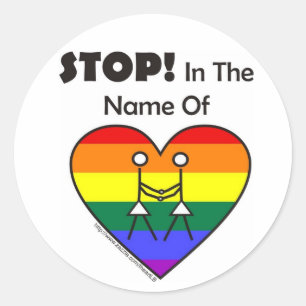 Autocollant de mariage gay lesbien