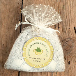 Autocollant de mariage Main Squeeze Lemon