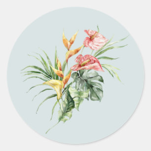 Autocollant de mariage Oiseau de Paradis Élégance 