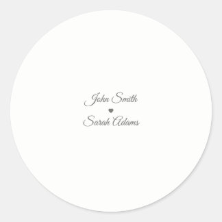Autocollant de mariage simple élégant