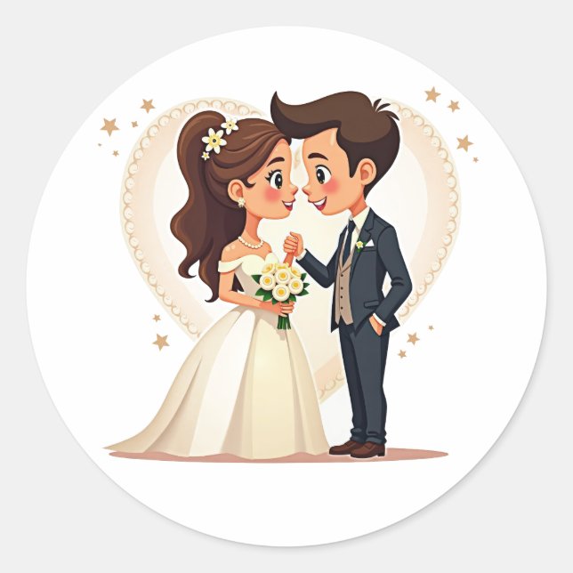 Autocollant de mariée et de chambre (Devant)