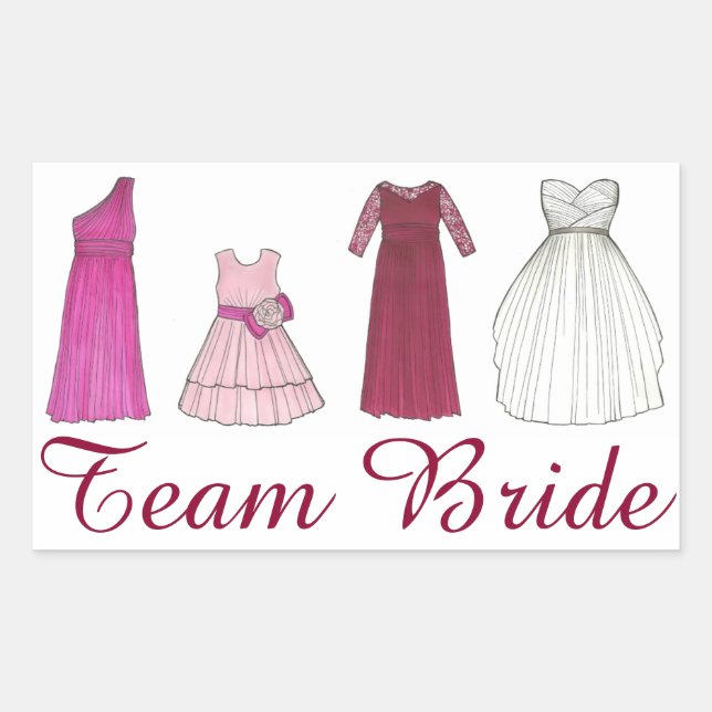 Autocollant de mariée Mariage de la fête de mariée (Devant)