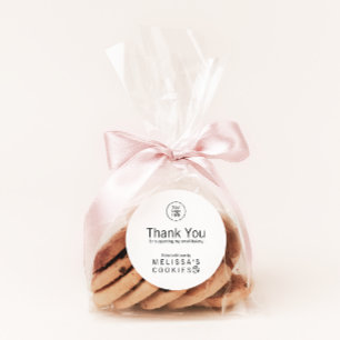 Autocollant de marque de boulangerie simple cuit a