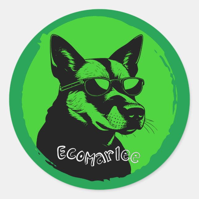 Autocollant de mascotte EcoMarlee (Devant)