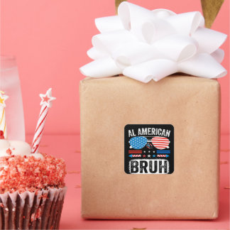 Autocollant de mème patriotique drôle de Bruh tout