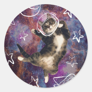 Autocollant de Meowstronaut Kiba