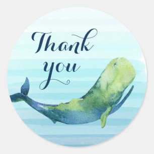 Autocollant de Merci de baleine