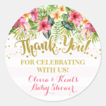 Autocollant de Merci tropical Favoriser Sticker