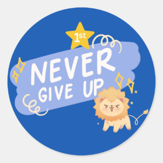 Autocollant de motivation Ne jamais abandonner | L