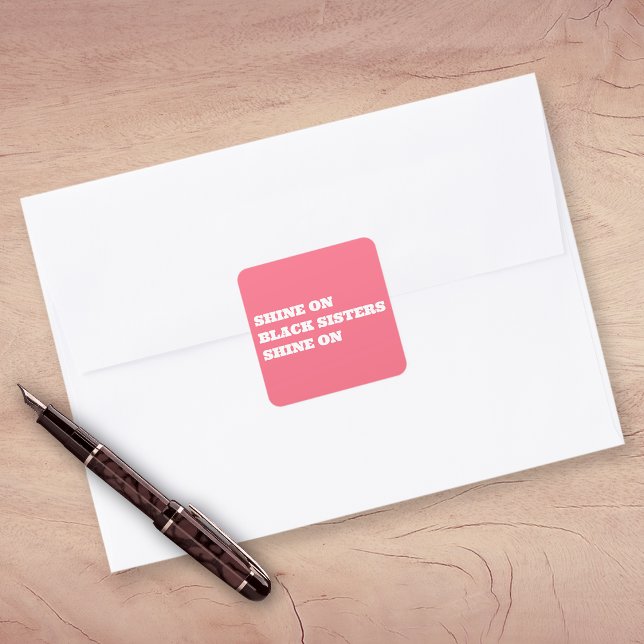 Autocollant de motivation pour femmes afro-américa (shine on sticker)