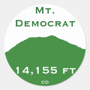 Autocollant de Mt. Démocrate