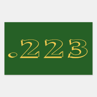 Autocollant de munitions .223