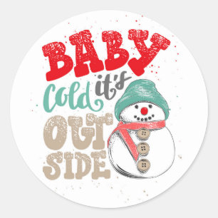 Autocollant de neige de Noël