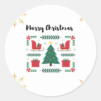 Autocollant de Noël de mariée