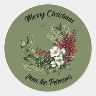 Autocollant de Noël personnalisable
