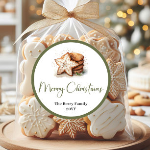 Autocollant de Noël personnalisé avec nom de Terre