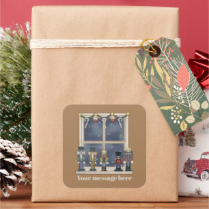 Autocollant de noisette Festive Noël
