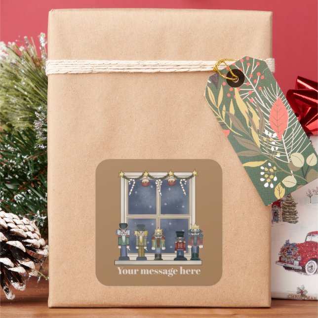 Autocollant de noisette Festive Noël (vacances)