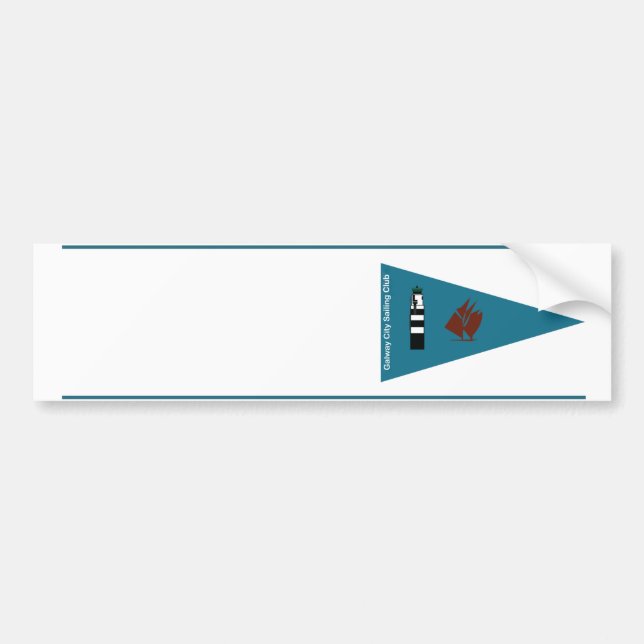 Autocollant de nom de bateau de club de navigation (Devant)