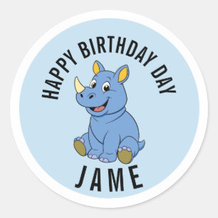 Autocollant de nom Jame pour l'anniversaire de Rhi