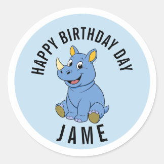 Autocollant de nom Jame pour l'anniversaire de Rhi