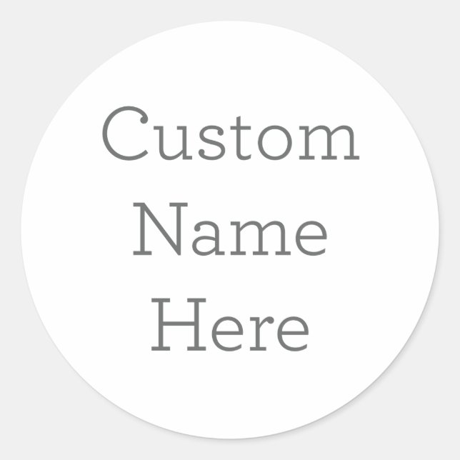 Autocollant de nom personnalisé (Devant)