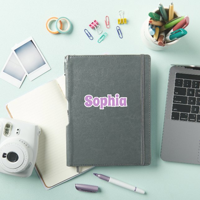 Autocollant de nom personnalisé (Couverture iPad)