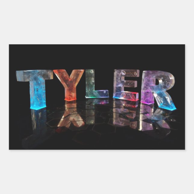 autocollant de nom Tyler (Devant)
