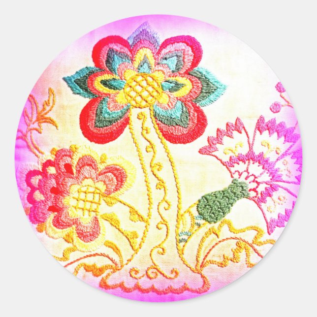 autocollant de palmier de style hippie (Devant)