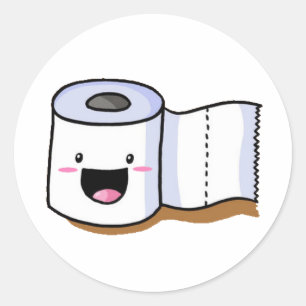 autocollant de papier hygiénique