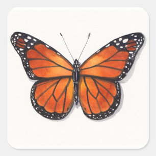 Autocollant de papillon de monarque