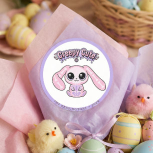 Autocollant de Pâques de lapin gothique pastel mig