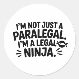 Autocollant de parajuridique Ninja juridique | Déc