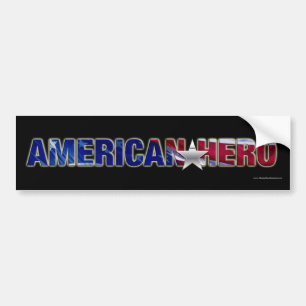 Autocollant de pare-chocs American Hero