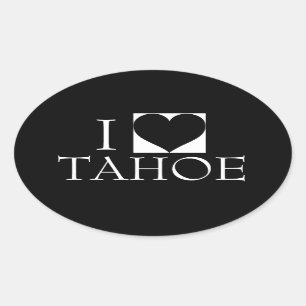 AUTOCOLLANT DE PARE-CHOCS BRILLANT J'AIME TAHOE