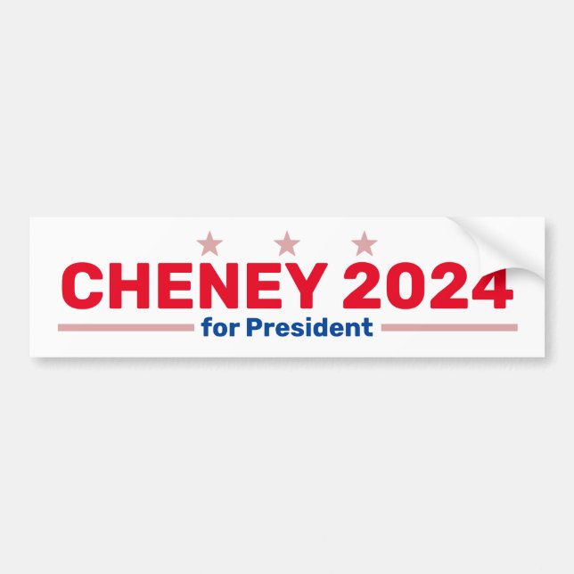 Autocollant de pare-chocs Cheney 2024 (Devant)