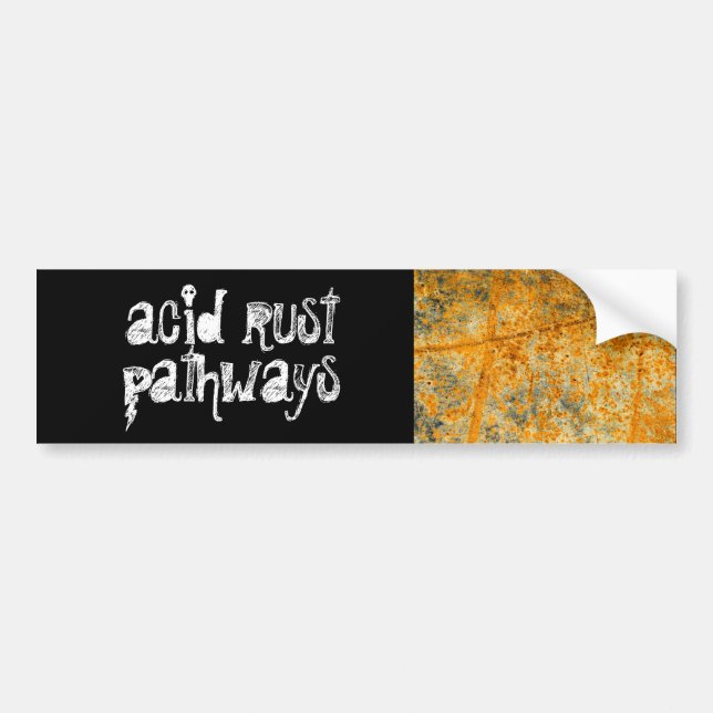 autocollant de pare-chocs des voies de rouille aci (Devant)