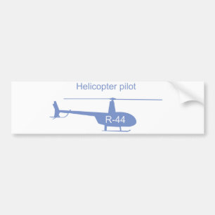 Autocollant de pare-chocs d'hélicoptère léger