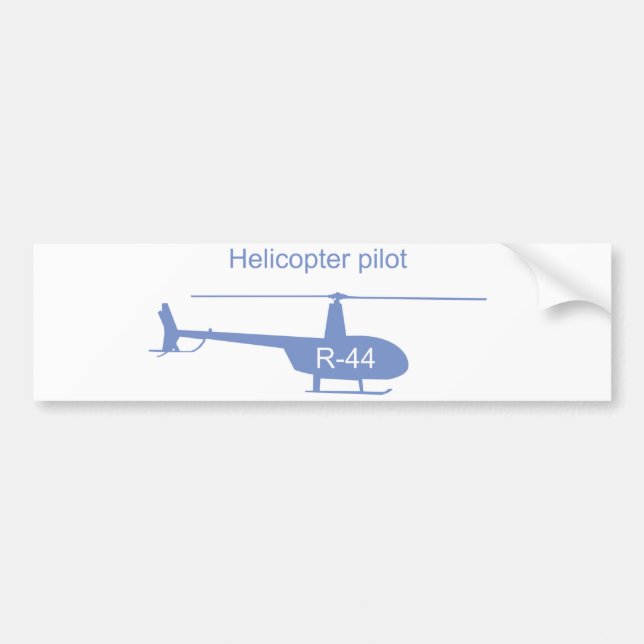 Autocollant de pare-chocs d'hélicoptère léger (Devant)