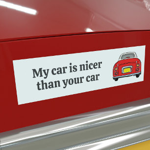 Autocollant de pare-chocs drôle Ma voiture est plu
