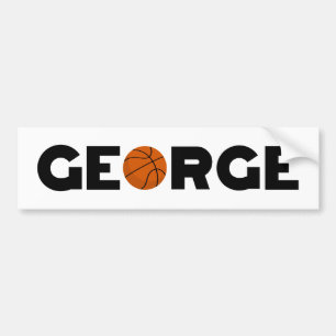 Autocollant de pare-chocs George Basketball