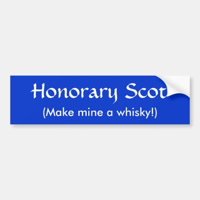 Autocollant de pare-chocs 'honoraire Scot' (Devant)