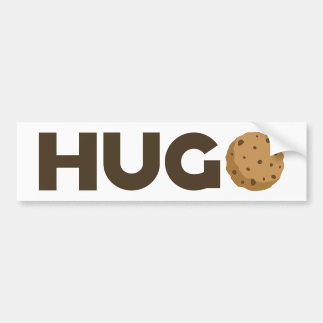 autocollant de pare-chocs Hugo cookie (Devant)