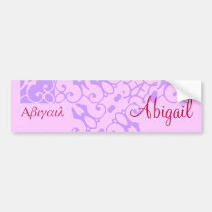 Autocollant de pare-chocs III du concepteur Abigai