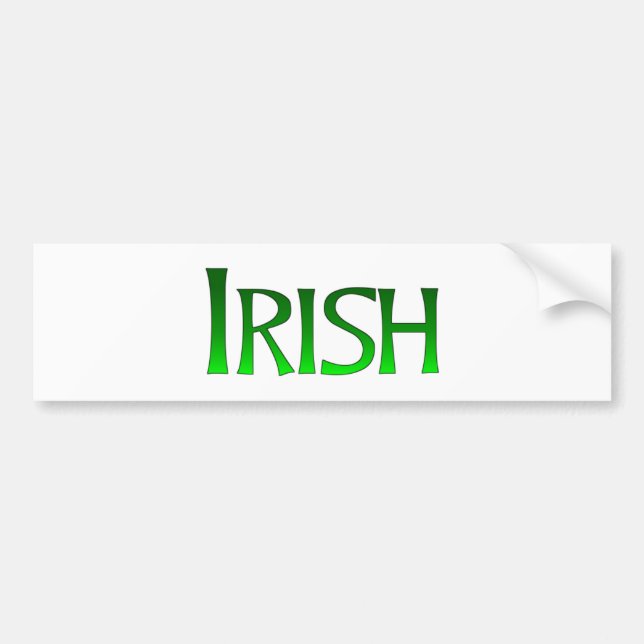 Autocollant de pare-chocs irlandais, à vendre ! (Devant)