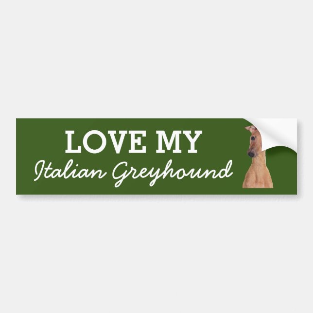 Autocollant de pare-chocs italien Greyhound (Devant)
