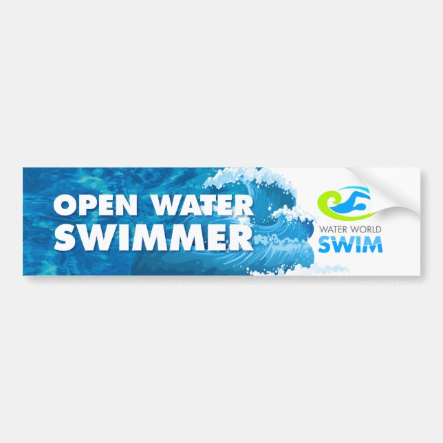 Autocollant de pare-chocs Open Water Swimmer (Devant)