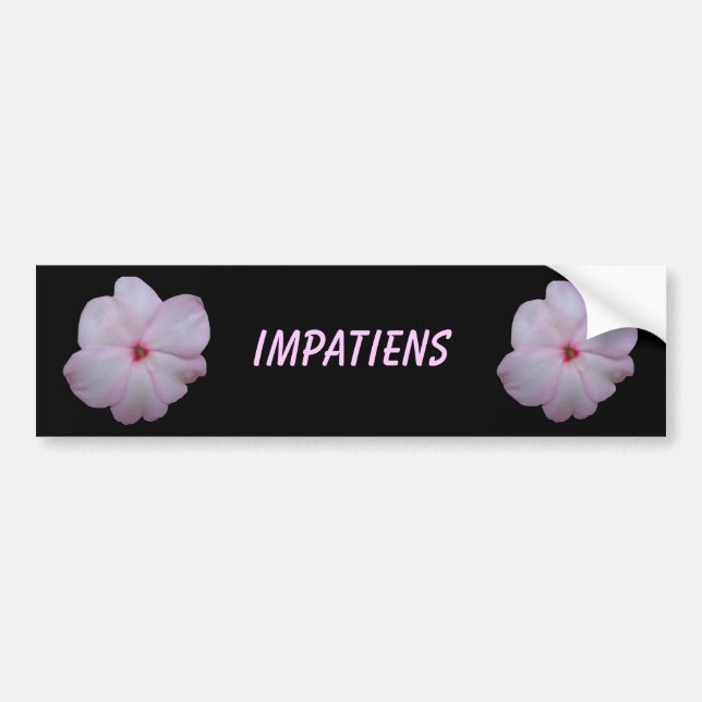 Autocollant de pare-chocs personnalisable Impatien (Devant)